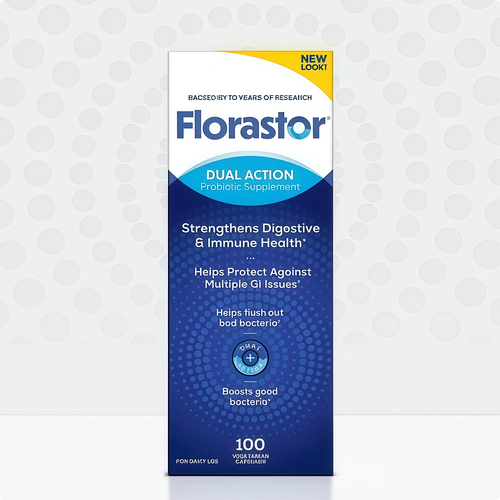 Florastor Dual Action Probiotic Supplement